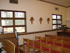 The west side of the church prior to the installation of the stained glass windows.