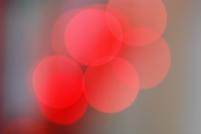 Red bokeh