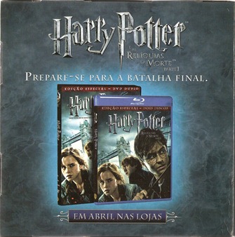 Harry Potter e as Reliquias da Morte Parte Um DVD e Blu-Ray Divulgação Cubo 3 Harry Potter e as Reliquias da Morte Parte Um DVD e Blu-Ray Divulgação Cubo 3