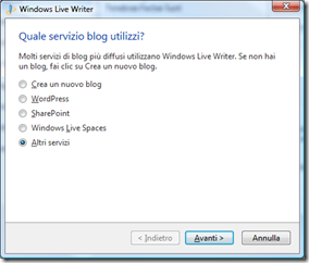 Splinder con Windows Live Writer