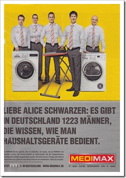 MEDIMAX Männer mit Bügeleisen MEDIMAX Männer mit Bügeleisen