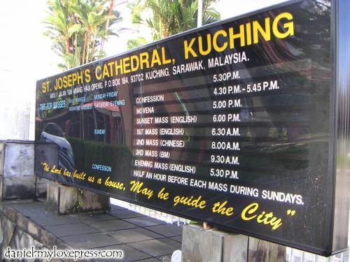 Signboard, St Joseph’s Cathedral