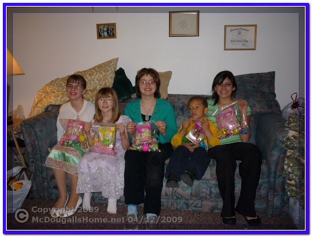The McDougall children and their Easter Baggies. Click the picture to see lots of Easter Photos.