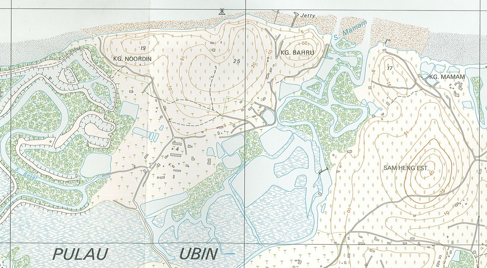 Map Of Ubin