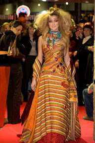 D&eacute;fil&eacute; de robe du cr&eacute;ateur Nicolas Fafiote pour l'ouverture du festival "D'un monde &agrave; l'autre"....