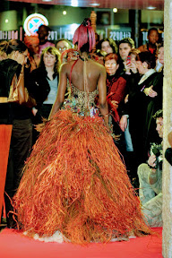 D&eacute;fil&eacute; de robe du cr&eacute;ateur Nicolas Fafiote pour l'ouverture du festival "D'un monde &agrave; l'autre"....