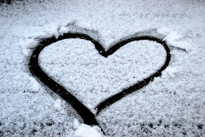 Heart I drew in the snow