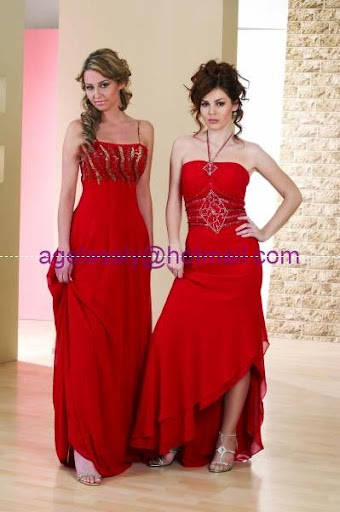 red evening dresses