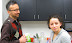 Student Leadership Director Jeffrey Vasquez and SAC member Jasmine