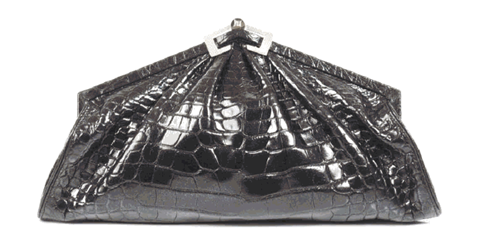 Analeena - Oversized Clutch Crocodile