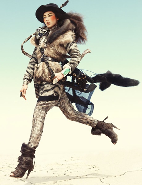 Liu Wen by Greg Kadel in Wild Dreams - Vogue Germany Nov 2010 - 5