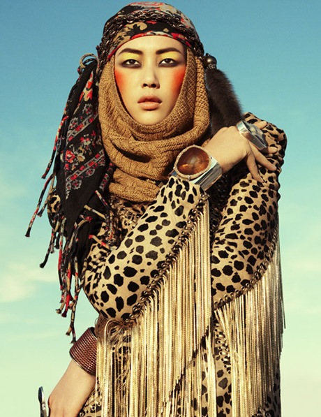 Liu Wen by Greg Kadel in Wild Dreams - Vogue Germany Nov 2010 - 8