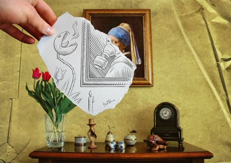 Awesome Combination of Camera and Pencil - Ben Heine