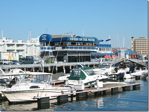 Charlestown - great views from here across harbor towards downtown Boston