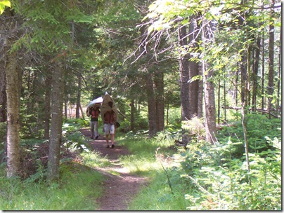 Matt & Daron Portaging in the Adirondaks (July 2009)