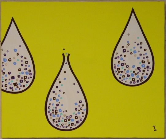 color drop in yellow