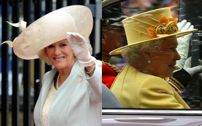 Camilla e Rainha Elizabeth II Camilla e Rainha Elizabeth II