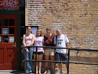 Kendra, Darion, Cindy and Chris outside the Brewery Arts Center