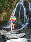 Darion at the waterfall