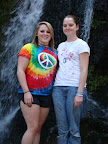 Darion and Kendra at the waterfall