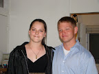 Kendra and Cody, trying to get out the door while we take pics before the dance