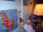 Ciarra made it to the door but not the donkey