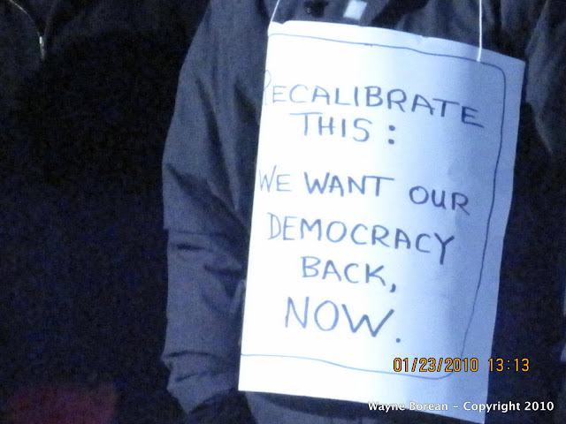 We want our Democracy back