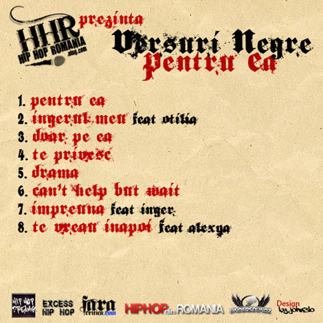 Versuri Negre - Pentru Ea spate copy