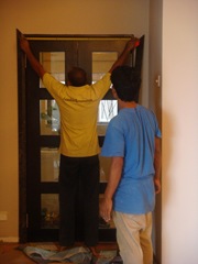 Next...the door frame