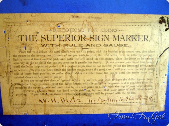 Superior Sign Marker with Rule and Gauge