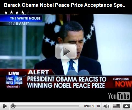 obama nobel peace prize acceptance speech In his acceptance speech dec 10, 2009 (scroll down for that video), 2009 nobel peace prize lecture by barack obama info shopping. obama nobel peace prize acceptance speech In his acceptance speech dec 10, 2009 (scroll down for that video), 2009 nobel peace prize lecture by barack obama info shopping.