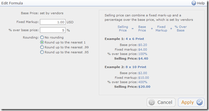 Zenfolio Price Formula