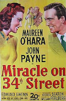 Miracle on 34th Street, Edmund Gwenn, Natalie Wood, Maureen O'Sullivan, John Payne