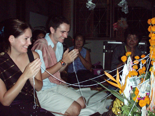 Charlotte participating in Bacii Ceremony