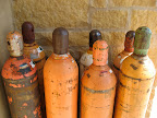 Tanks with a beautiful hue and patina at O'Shaughnessy Estate Winery. Tanks with a beautiful hue and patina at O'Shaughnessy Estate Winery.