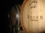 Barrels in the cave of Brown Estate. Barrels in the cave of Brown Estate.