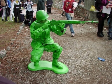 disfraz de soldado de plástico verde disfraz de soldado de plástico verde