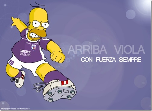 viola Homero Simpson Futbol