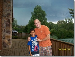 Brian and Austin on Porch