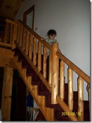 Stairs going to loft and master suite