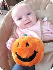 bella with pumpkin10.17.10