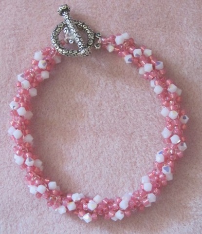 [pink seed bead crystal bracelet[3].jpg]