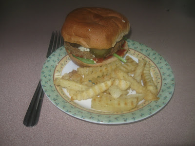 Veggie Burger and French fries