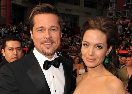 Angelina Jolie,Brad Pitt,2009 Oscars