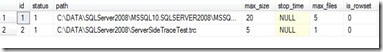 ServerSideTraceResults