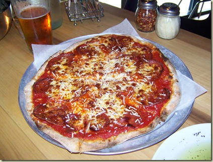 West First Pizza with Fat Tire on Tap