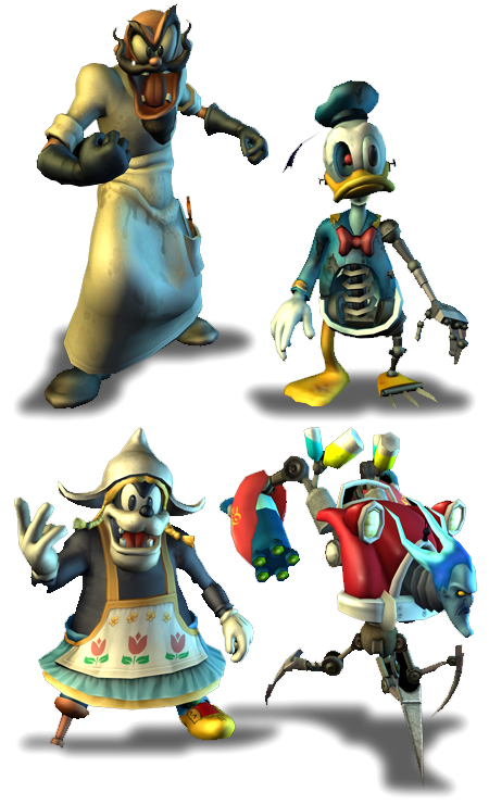 Personagens deformados pelo esquecimento e pelo ciúme são os inimigos de Mickey em sua nova aventura no Wii.