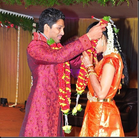 9Allu Arjun Sneha Reddy wedding reception pictures
