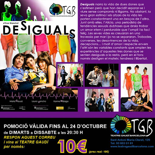 Promoció Desiguals al Teatre Gaudí
