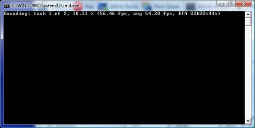 HandBrake DOS Window